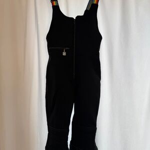 Vintage Jones ski bibs Made in Vancouver, Wool Nylon Stetch